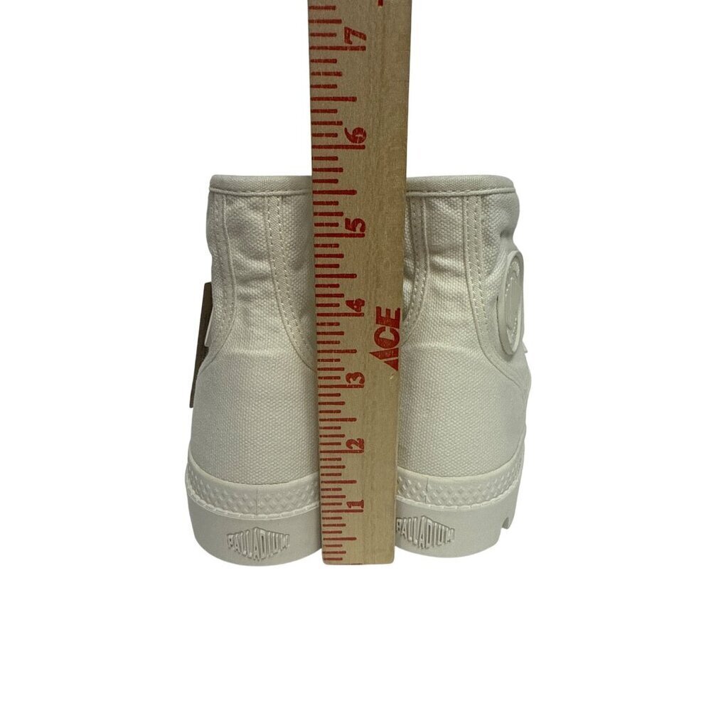 Palladium Pampa Hi Star White Women's Sneaker Vegan Lug Sole Cap Toe Size 7 NEW - Picture 6 of 11